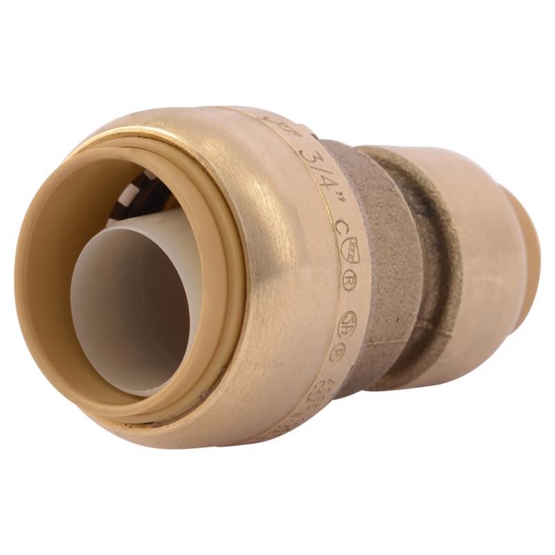 SHARKBITE - SharkBite Push to Connect 3/4 in. PTC X 1/2 in. D PTC Brass Reducing Coupling