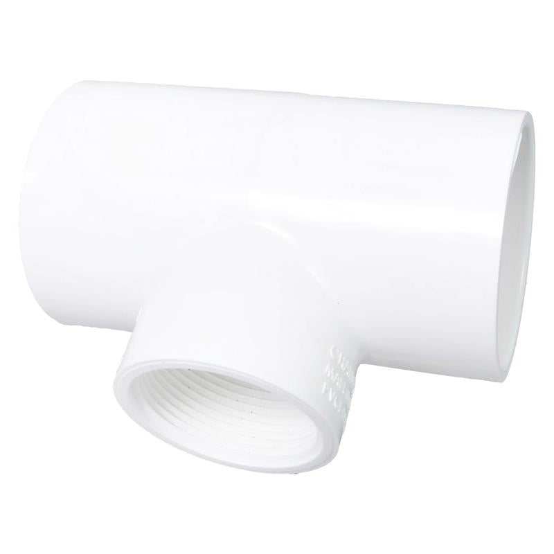 CHARLOTTE PIPE - Charlotte Pipe Schedule 40 2 in. Slip X 2 in. D Slip PVC Reducing Tee 1 pk [PVC 02401 5300]