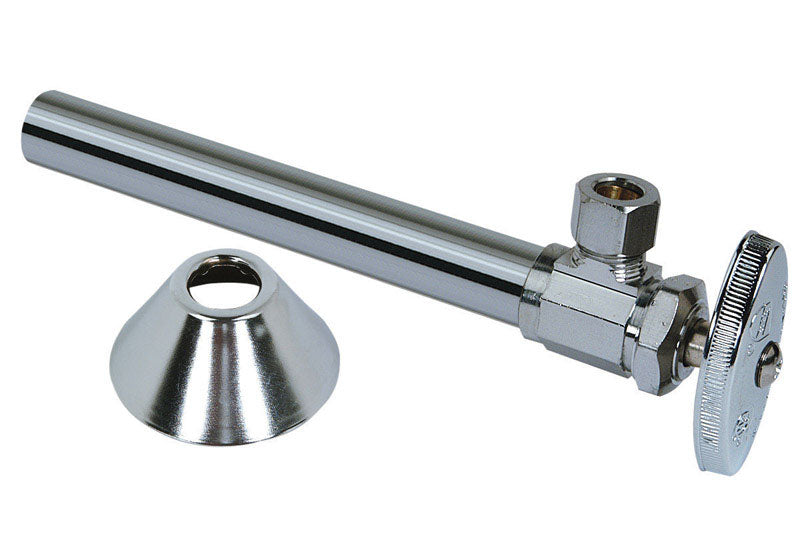 BRASSCRAFT - BrassCraft 1/2 in. FPT outlets X 3/8 in. MPT Brass Shut-Off Valve [CS40BX C1]