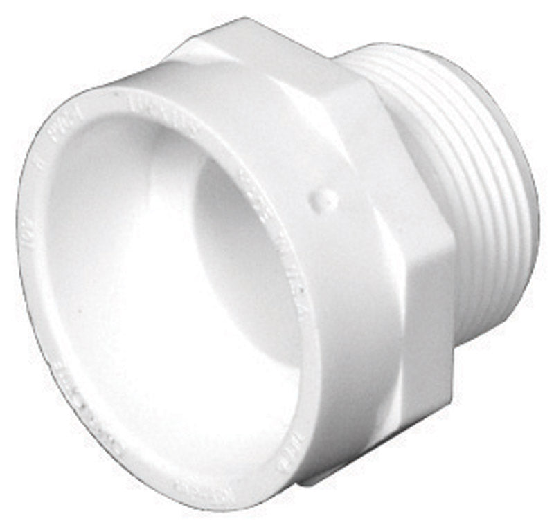 CHARLOTTE PIPE - Charlotte Pipe Schedule 40 1-1/4 in. MPT X 1-1/4 in. D Hub PVC Pipe Adapter 1 pk