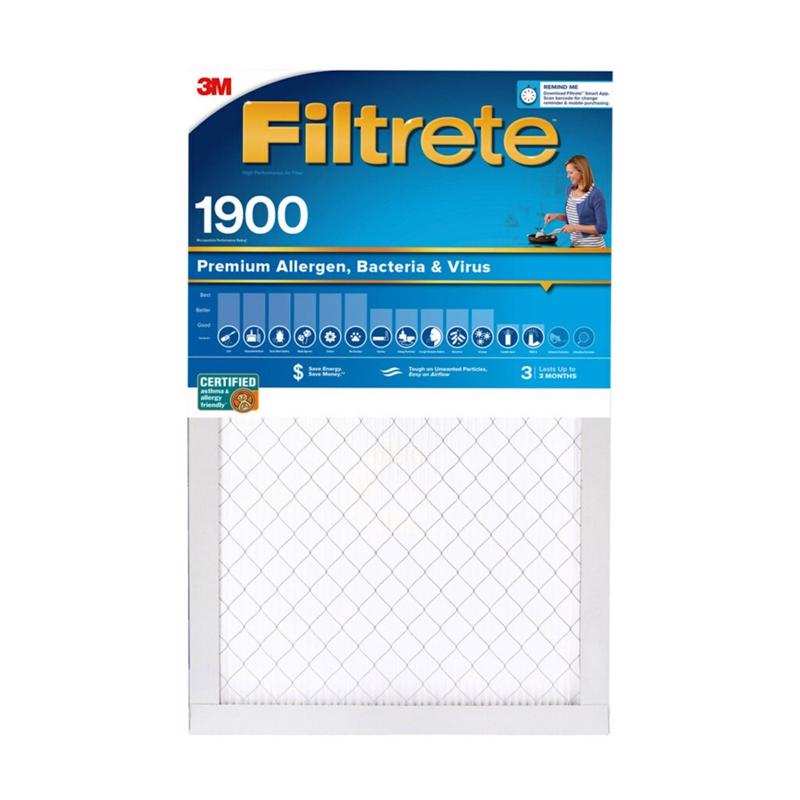 3M - 3M Filtrete 16 in. W X 20 in. H X 1 in. D Polypropylene 13 MERV Pleated Allergen Air Filter 1 pk - Case of 4