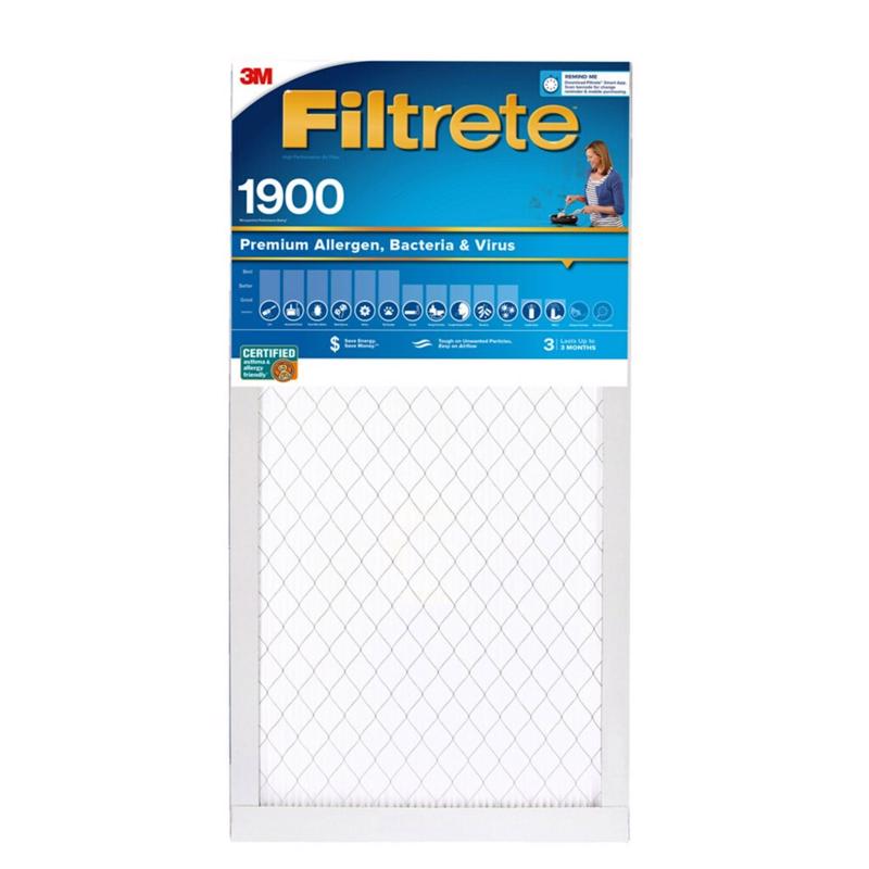 3M - 3M Filtrete 14 in. W X 25 in. H X 1 in. D Polypropylene 13 MERV Pleated Allergen Air Filter 1 pk - Case of 4