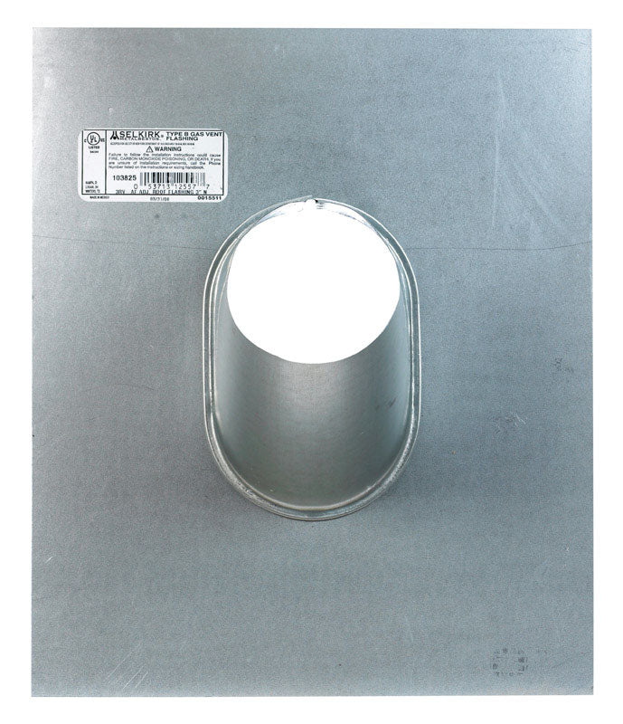 SELKIRK METALBESTOS - Selkirk 3 in. D Galvanized Steel Adjustable Roof Flashing