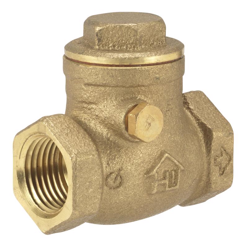 HOMEWERKS - Homewerks 1/2 in. D X 1/2 in. D FIP Brass Swing Check Valve