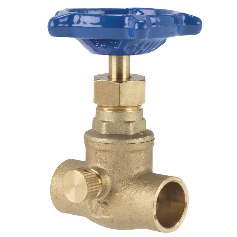 HOMEWERKS - Homewerks 1/2 in. Sweat X 1/2 in. Sweat Brass Stop and Waste Valve