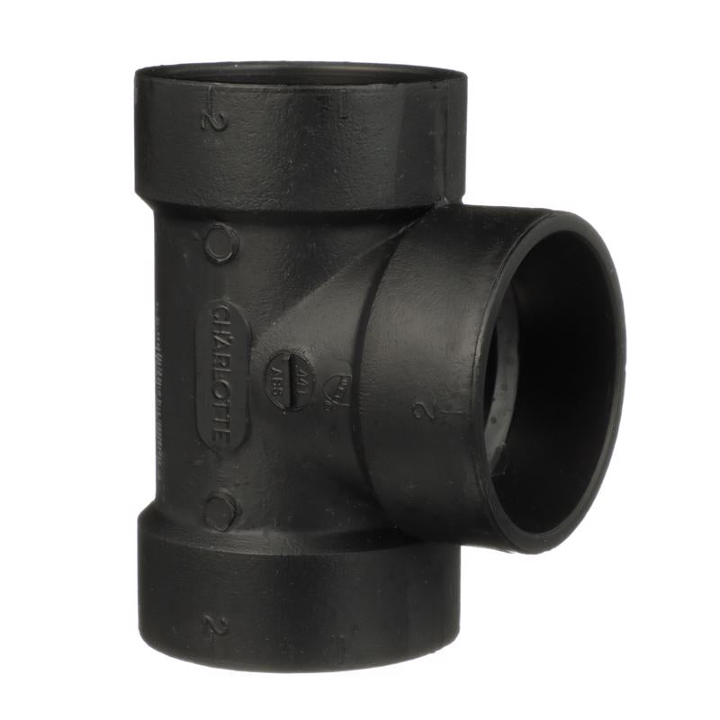 CHARLOTTE PIPE - Charlotte Pipe 2 in. Hub X 2 in. D Hub ABS Vent Tee