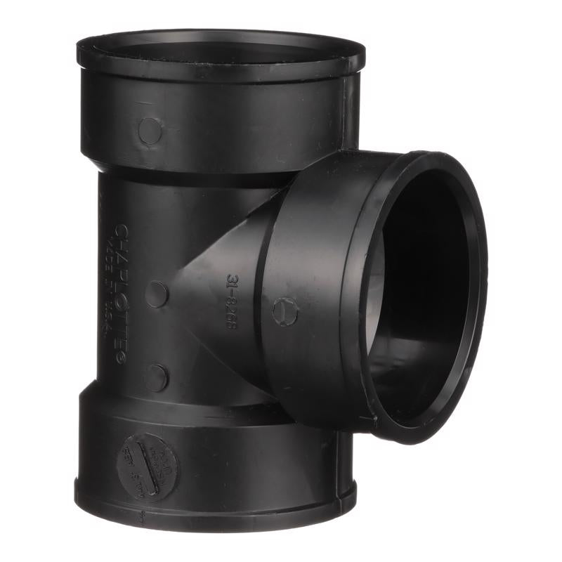 CHARLOTTE PIPE - Charlotte Pipe 3 in. Hub X 3 in. D Hub ABS Vent Tee