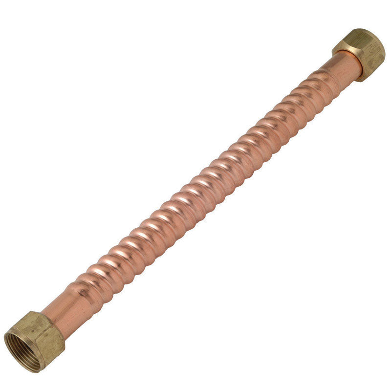 COPPER FLEX - Homewerks 3/4 in. FIP X 3/4 in. D FIP 12 in. Copper Water Heater Supply Connector