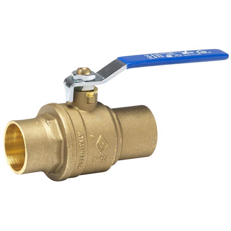 HOMEWERKS - Homewerks 1-1/4 in. Brass Sweat Ball Valve Full Port