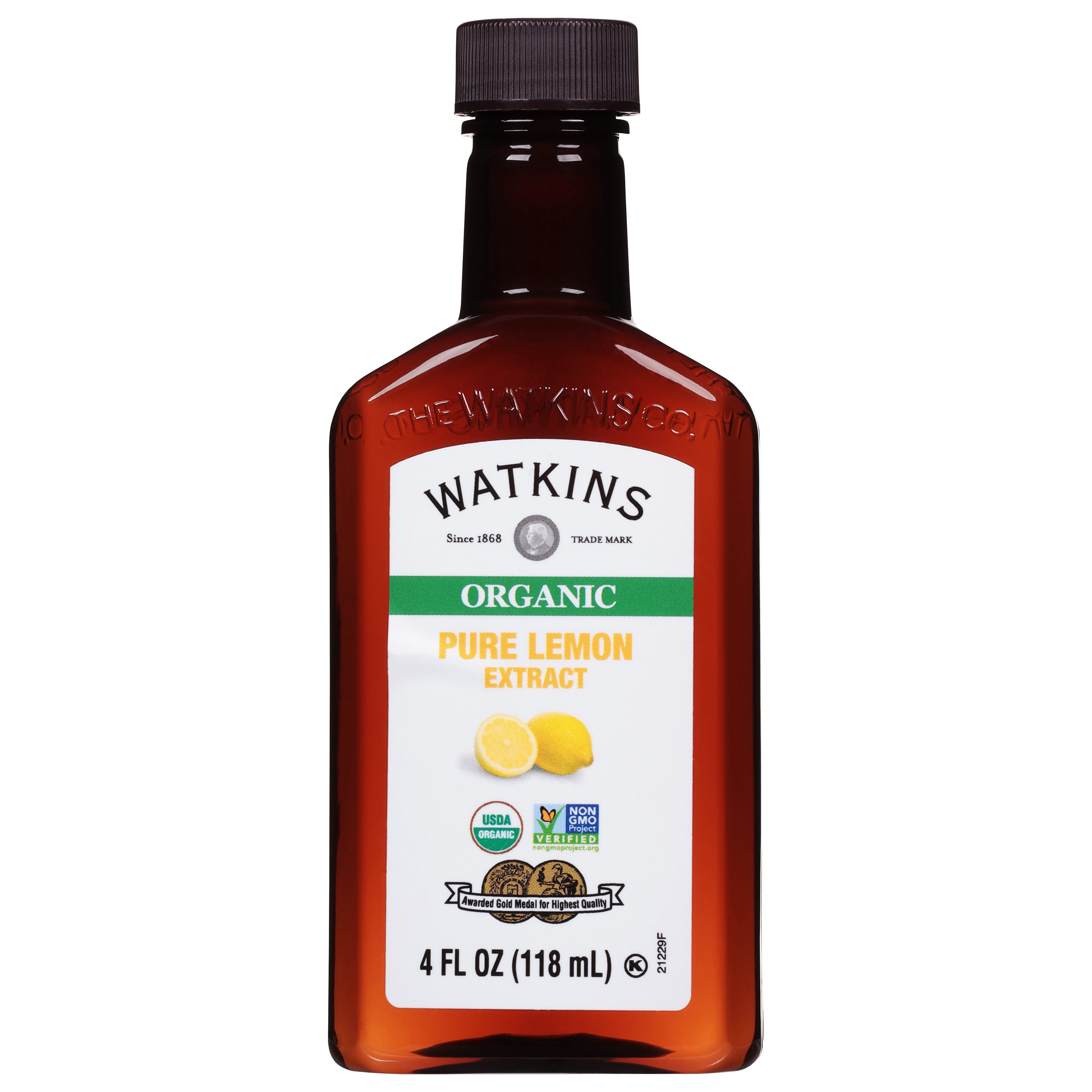Watkins Organic Pure Lemon Extract 4 fl oz - Case of 3