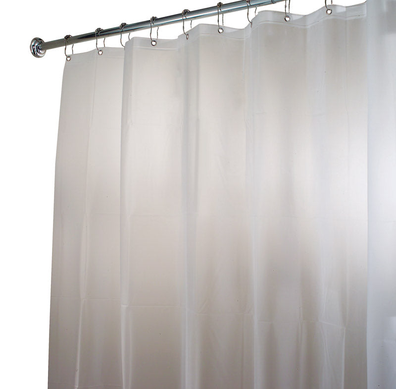 IDESIGN - iDesign 72 in. H X 108 in. W Frosted Eva Shower Curtain Liner Polyester