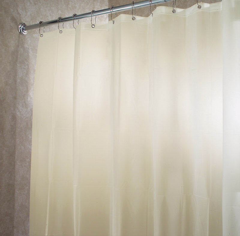 IDESIGN - iDesign 72 in. H X 72 in. W Sand Solid Shower Curtain Vinyl