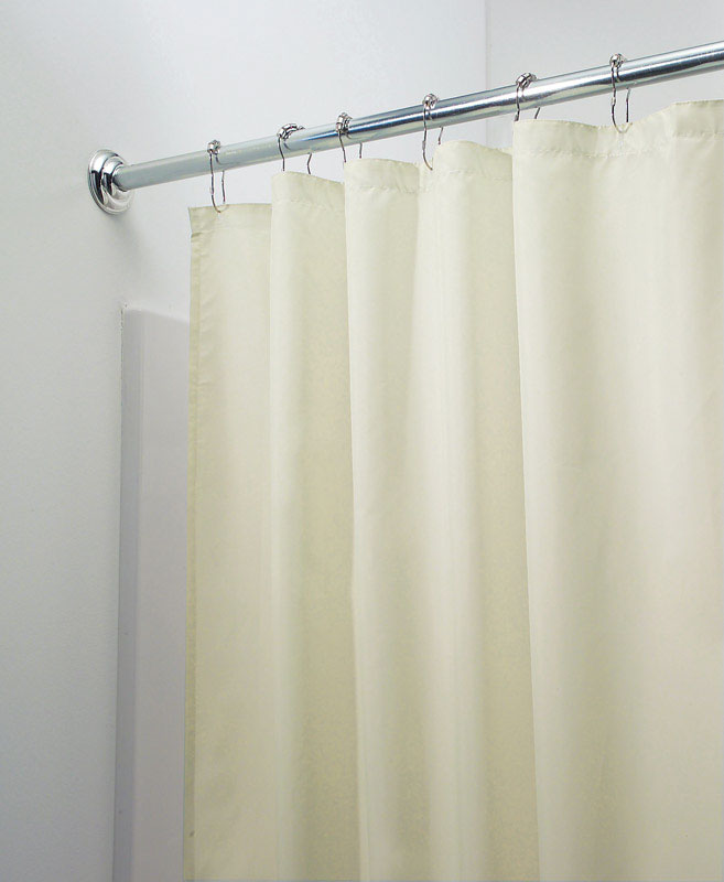 IDESIGN - iDesign 72 in. H X 72 in. W Sand Solid Shower Curtain Liner Polyester