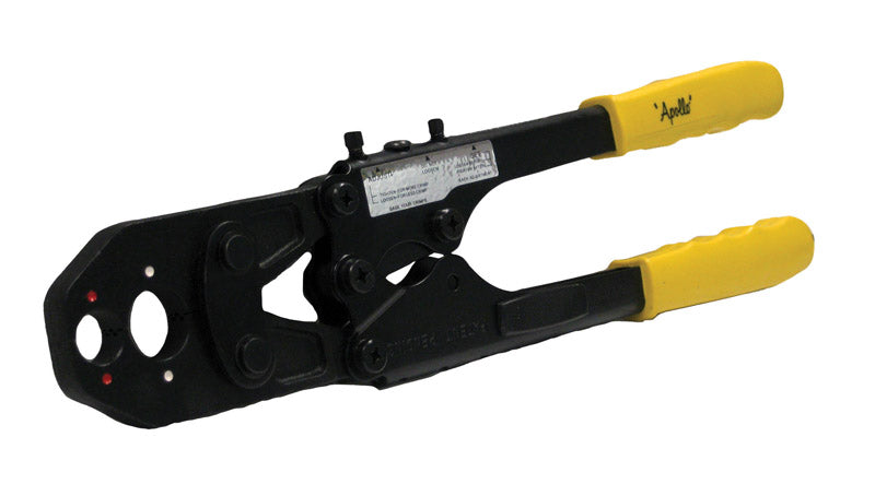 APOLLO - Apollo 3/4 in. Crimping Tool Kit Black/Yellow 1 pc