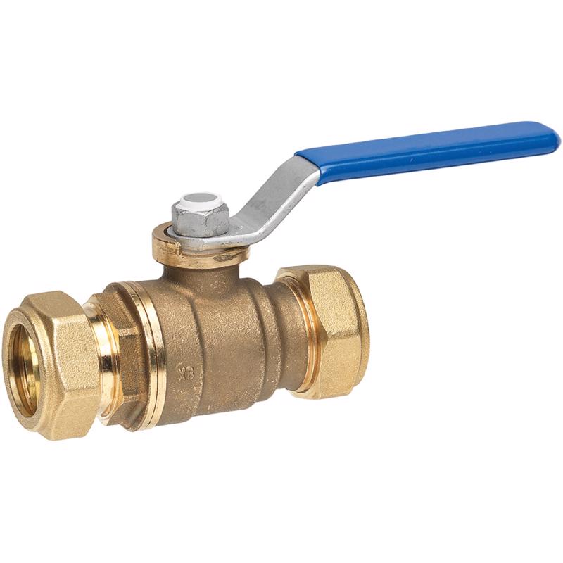 HOMEWERKS - Homewerks 3/4 in. Brass Compression Ball Valve Standard Port