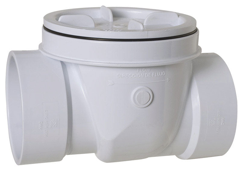 SIOUX CHIEF - Sioux Chief ProCheck 4 in. D X 4 in. D Slip Plastic Swing Valve [869-S4PPK]