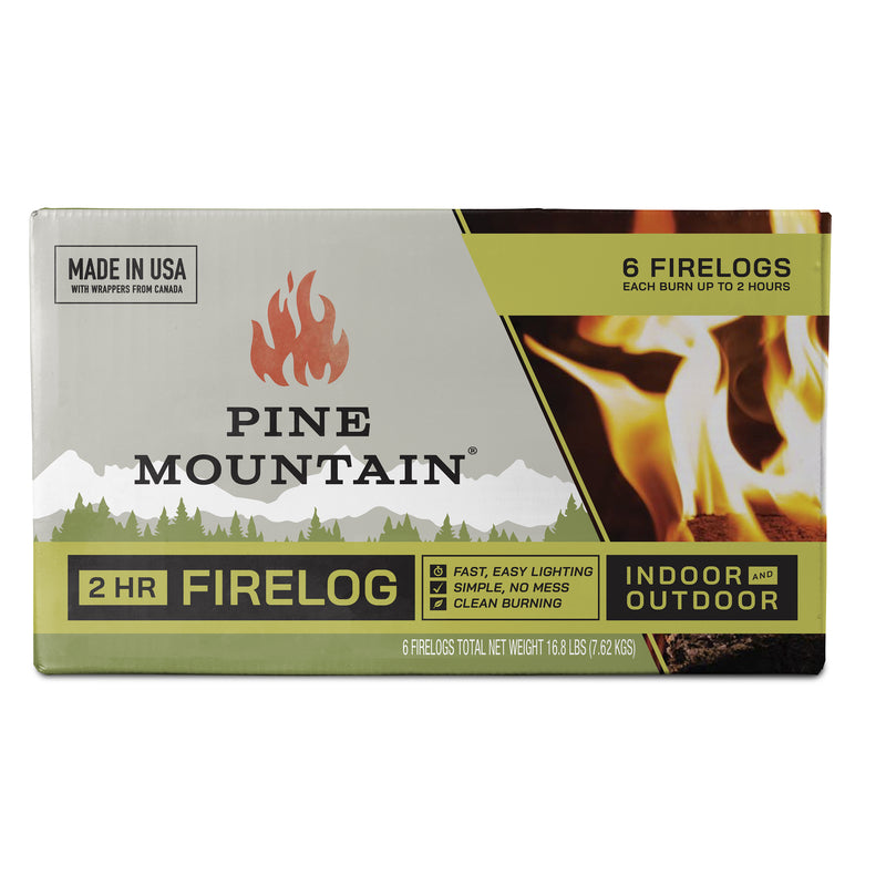 PINE MOUNTAIN - Pine Mountain Fire Log 2 hr 6 pk