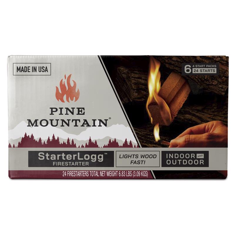 PINE MOUNTAIN - Pine Mountain Starter Logg Pine Sawdust Fire Starter 30 min 6 pk