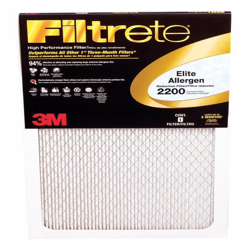 3M - 3M Filtrete 20 in. W X 25 in. H X 1 in. D Fiberglass 13 MERV Pleated Allergen Air Filter 1 pk - Case of 4