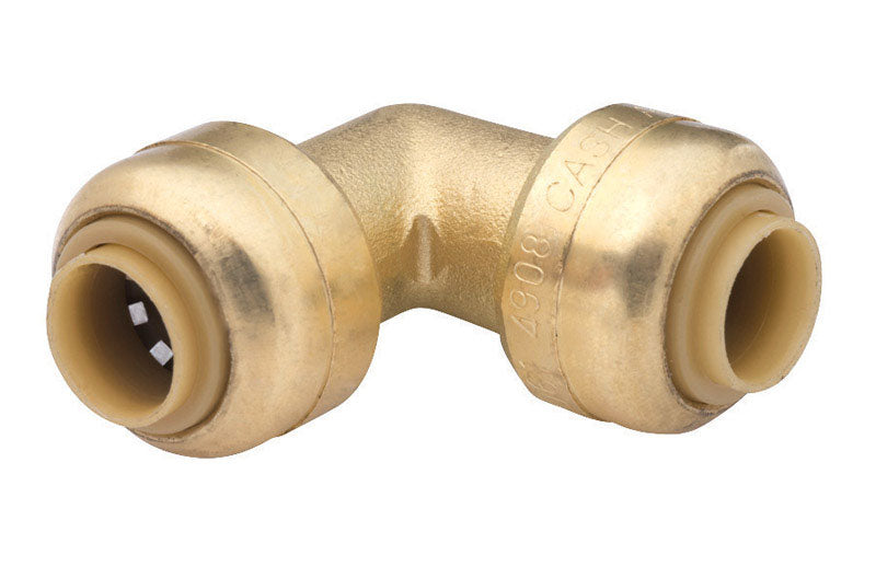 SHARKBITE - SharkBite 1/4 in. Push X 1/4 in. D Push Brass Elbow