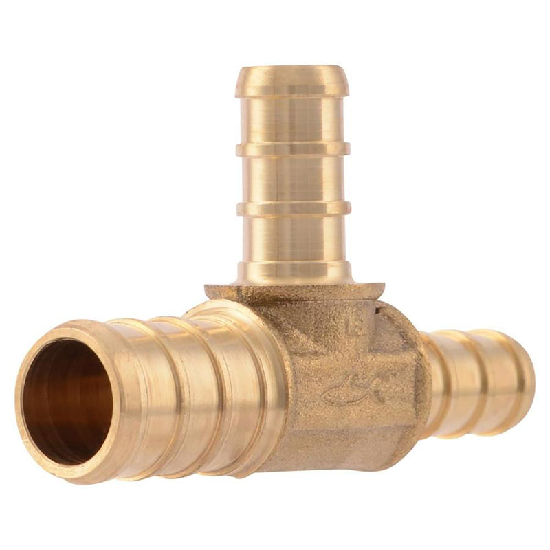 SHARKBITE - SharkBite 1/2 in. PEX X 3/8 in. D PEX Brass Reducing Tee