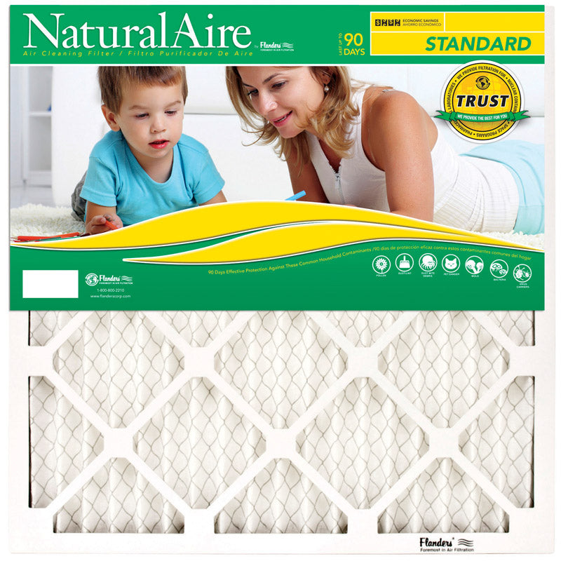 NATURALAIRE - NaturalAire 18 in. W X 36 in. H X 1 in. D Synthetic 8 MERV Pleated Air Filter 1 pk - Case of 12