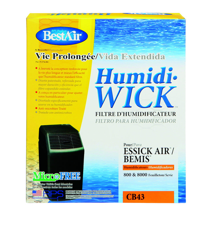 BESTAIR - BestAir Humidifier Wick 1 pk For Fits for Essickair, Bemis and Aircare [CB43]