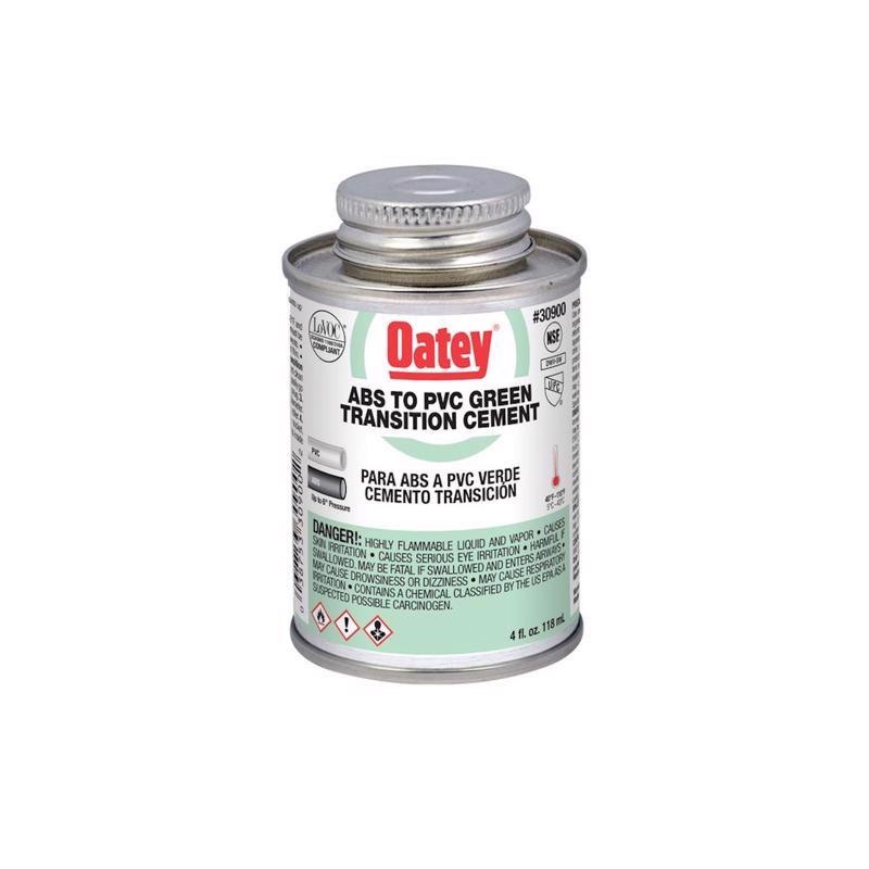 OATEY - Oatey Green Transition Cement For ABS/PVC 4 oz [30900]