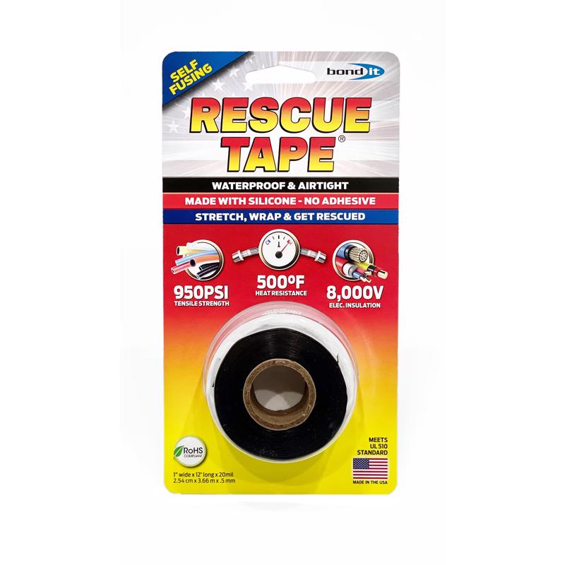 RESCUE TAPE - Rescue Tape Black 1 in. W X 12 ft. L Silicone Tape