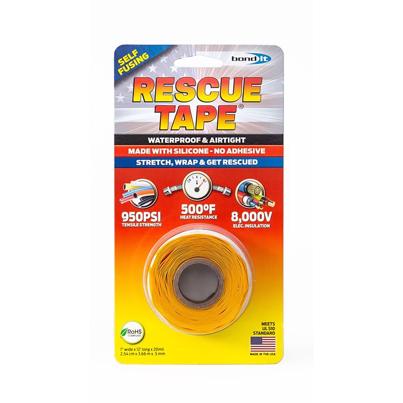RESCUE TAPE - Rescue Tape Yellow 1 in. W X 12 ft. L Silicone Tape