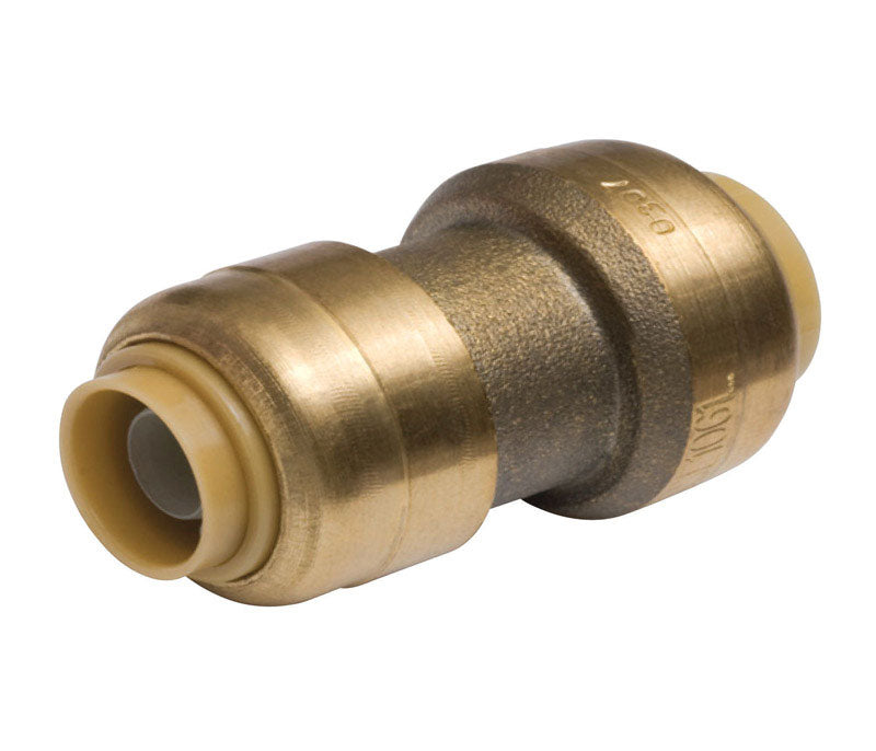 SHARKBITE - SharkBite 3/8 in. Push X 1/2 in. D Push Brass Reducing Coupling