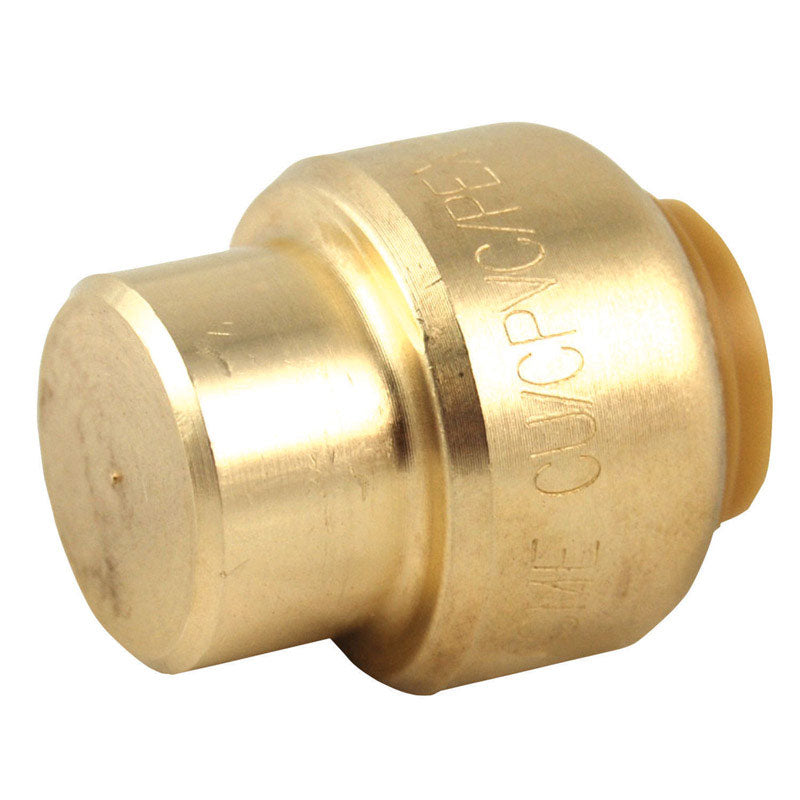 SHARKBITE - SharkBite 3/8 in. Push Brass End Stop