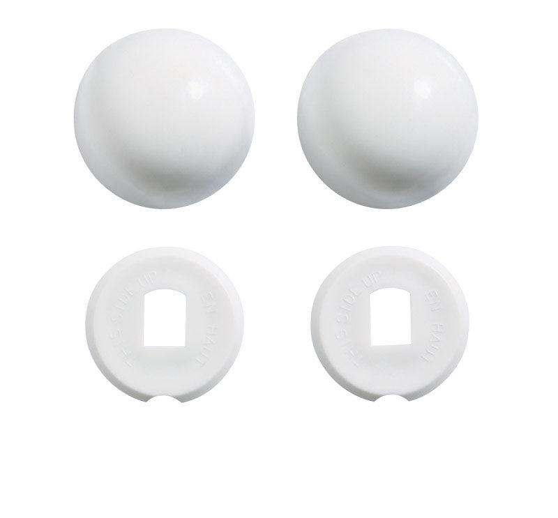 KOHLER - Kohler Toilet Bolt Caps White Plastic