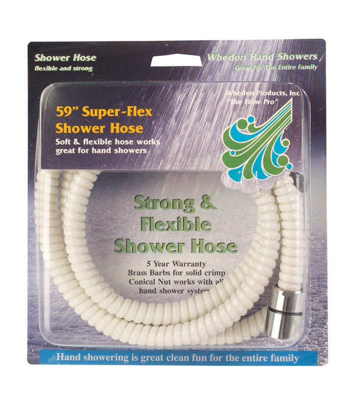 WHEDON - Whedon SuperFlex White PVC 59 in. Shower Hose