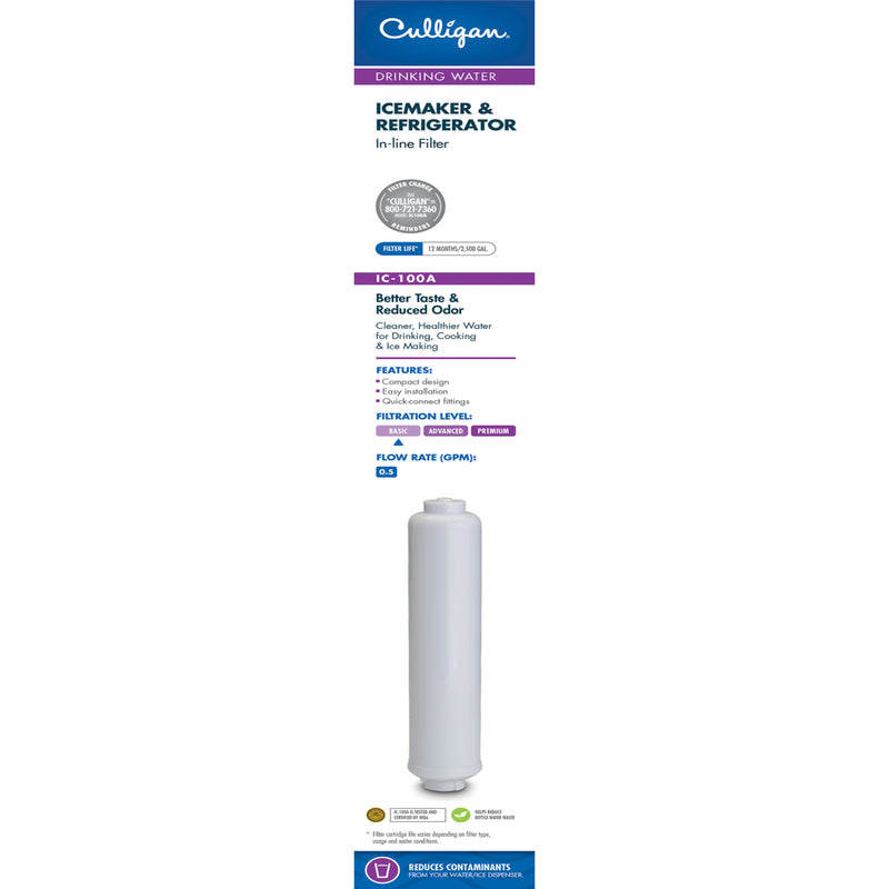 CULLIGAN - Culligan Icemarker/Refrigerator Filter For Culligan IC-100A