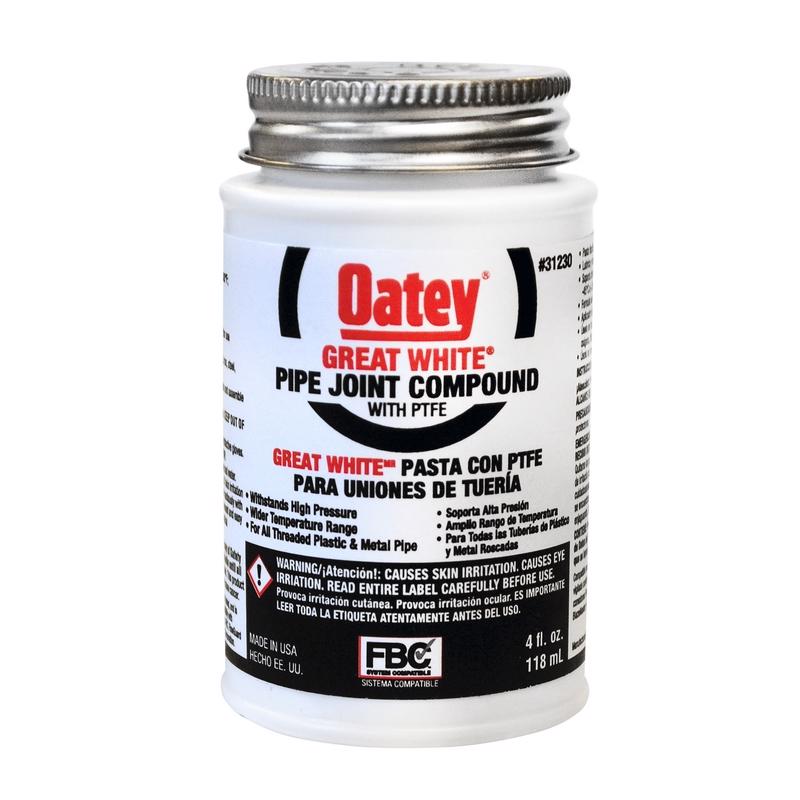 OATEY - Oatey Great White White Pipe Joint Compound 4 oz - Case of 12
