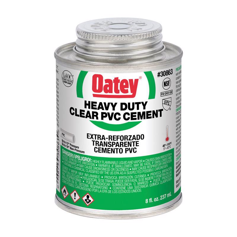 OATEY - Oatey Heavy Duty Clear Cement For PVC 8 oz