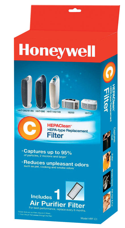 HONEYWELL - Honeywell HEPAClean 4.9 in. H X 1.6 in. W Rectangular Air Purifier Filter