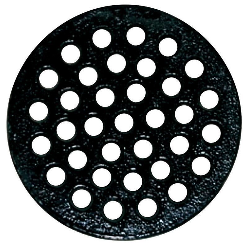 SIOUX CHIEF - Sioux Chief 8-7/8 in. Epoxy Coated Black Round Cast Iron Floor Drain Strainer