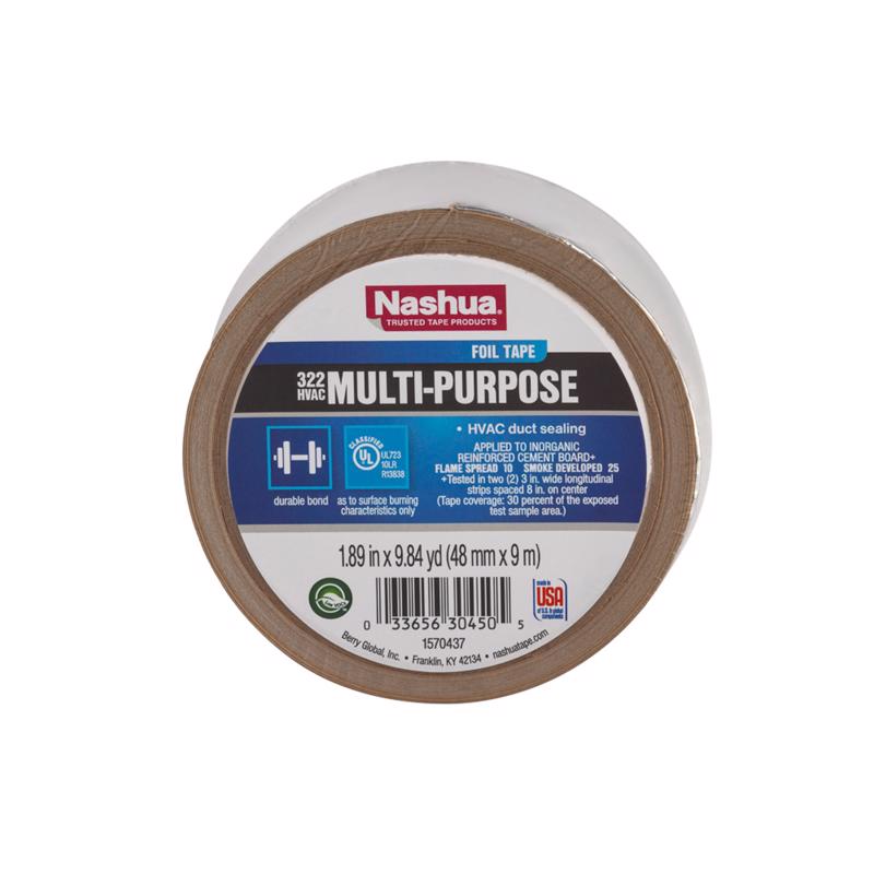 NASHUA - Nashua 1.89 in. W X 9.8 yd L Silver Foil Tape