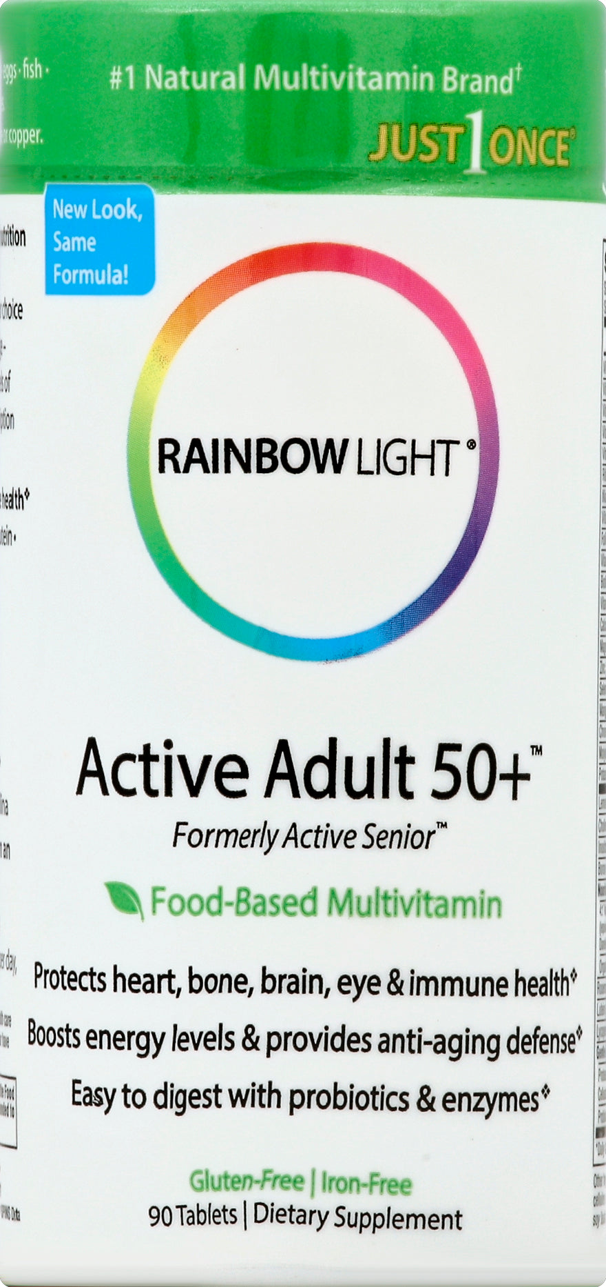 Rainbow Light Active Adult 50+ 90 ea - Case of 1