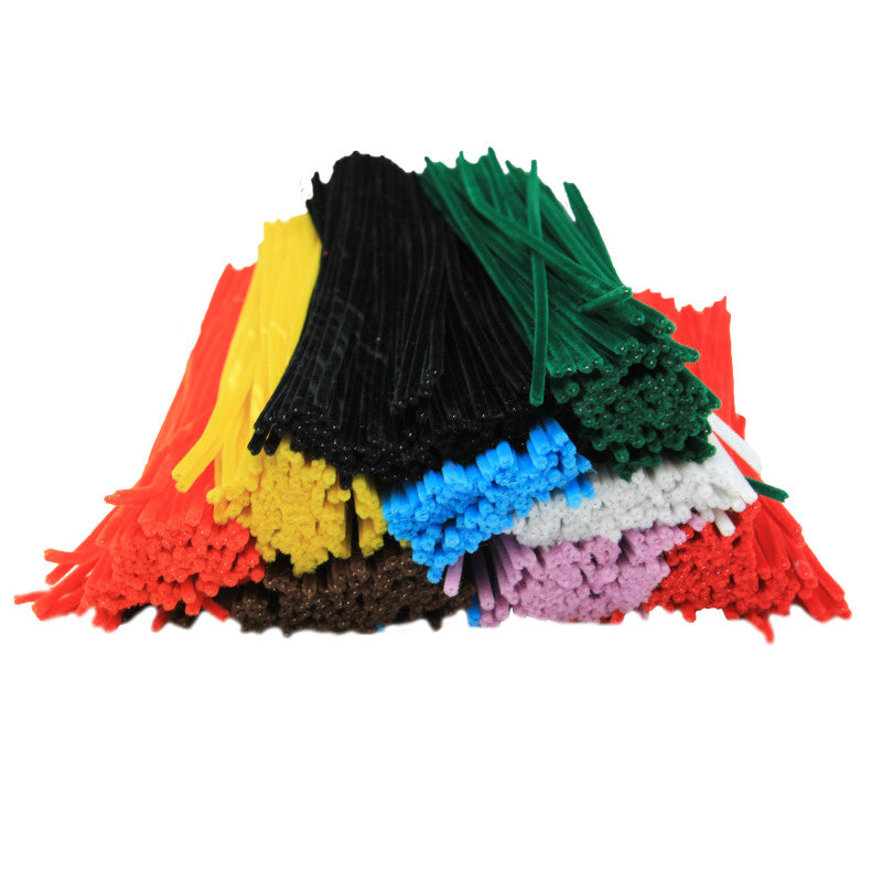CHARLES LEONARD - Chenille 12" Stems, Assorted Colors, Pack of 1000
