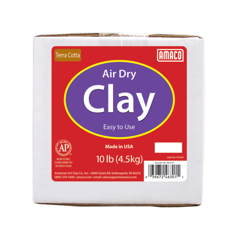 AMACO - Air Dry Clay, Terra Cotta, 10 lbs.