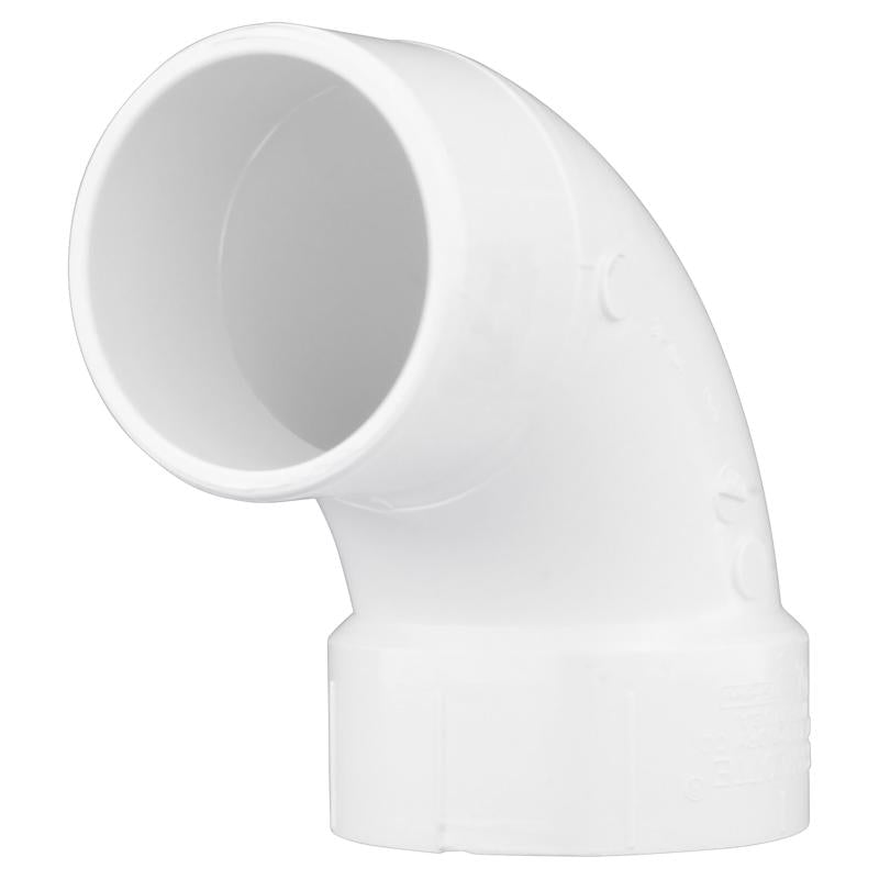CHARLOTTE PIPE - Charlotte Pipe Schedule 40 4 in. Hub X 4 in. D Spigot PVC 90 Degree Street Elbow 1 pk