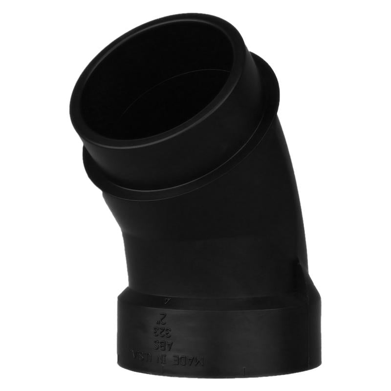 CHARLOTTE PIPE - Charlotte Pipe 2 in. Hub X 2 in. D Spigot ABS 45 Degree Elbow