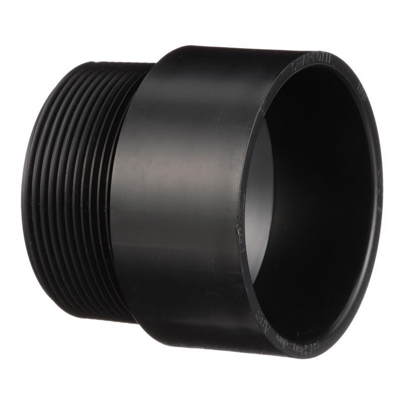 CHARLOTTE PIPE - Charlotte Pipe 3 in. MPT X 3 in. D Hub ABS Adapter