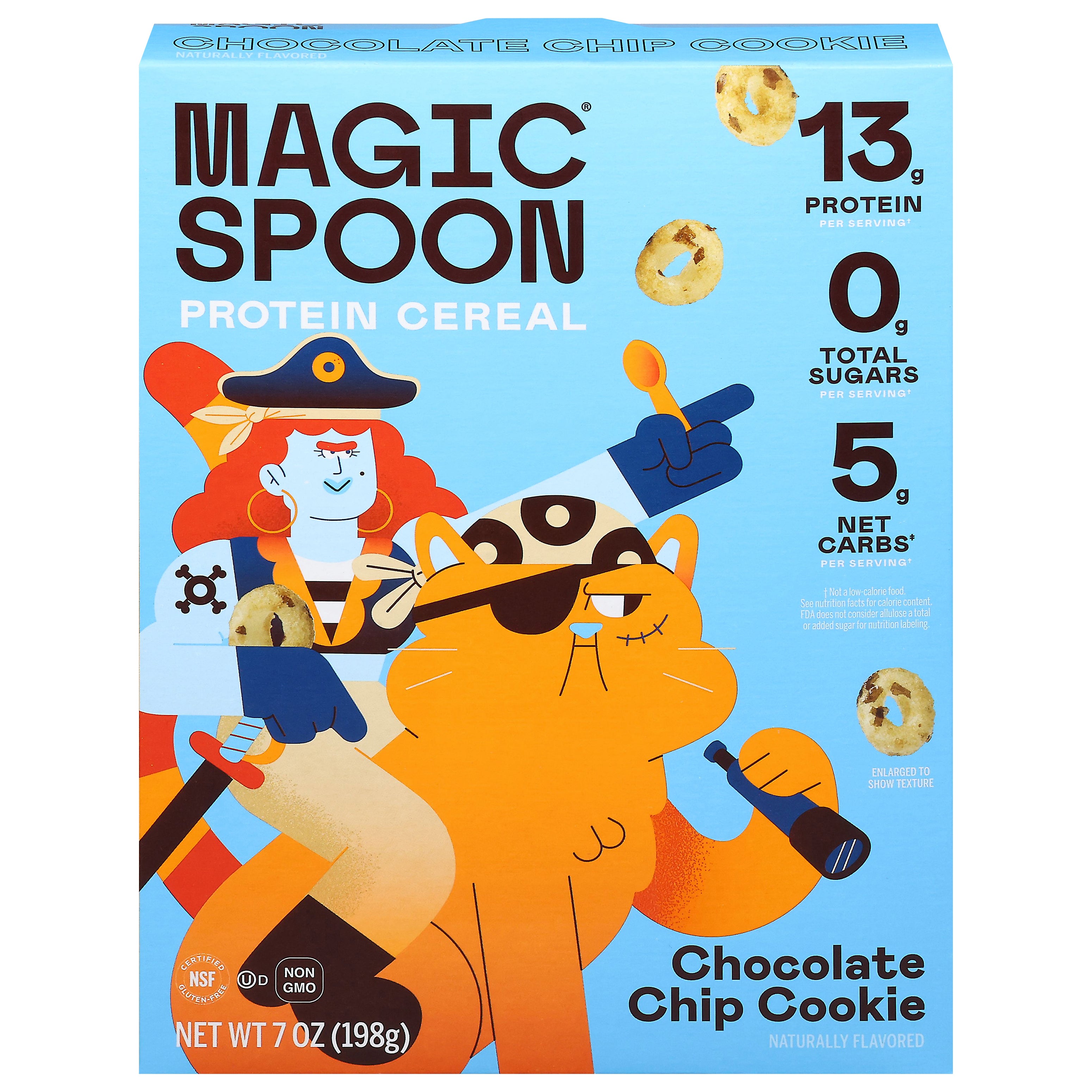 Magic Spoon Chocolate Chip Cookie Protein Cereal 7 oz - Case of 8