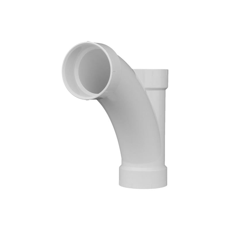 CHARLOTTE PIPE - Charlotte Pipe Schedule 40 4 in. Hub X 4 in. D Hub PVC Long Turn Wye 1 pk [PVC005011200]