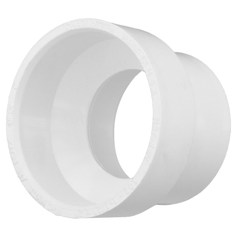 CHARLOTTE PIPE - Charlotte Pipe Schedule 40 1-1/2 in. Hub X 2 in. D Hub PVC Reducing Coupling 1 pk
