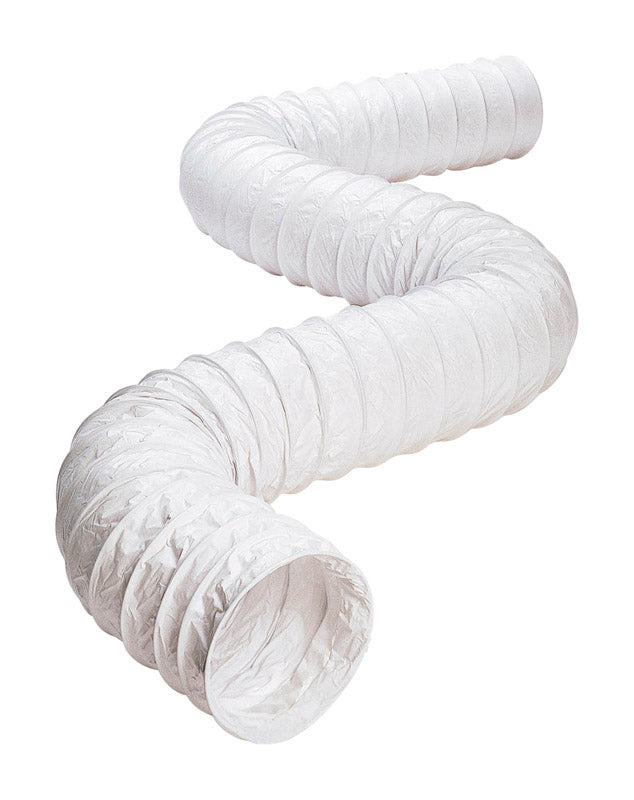 DEFLECT-O - Deflect-O 50 ft. L X 4 in. D White Vinyl Vent Duct